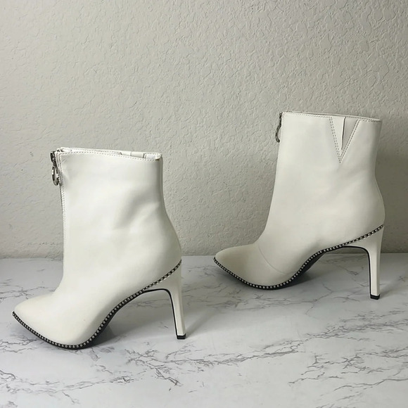 Bar lll Briget Womens Embellished Pointed Toe Ankle Boots Size - Picture 7 of 13